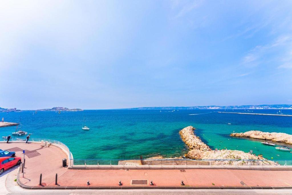 Appartement Sur La Corniche Kennedy Face A La Mer Marseille Eksteriør bilde
