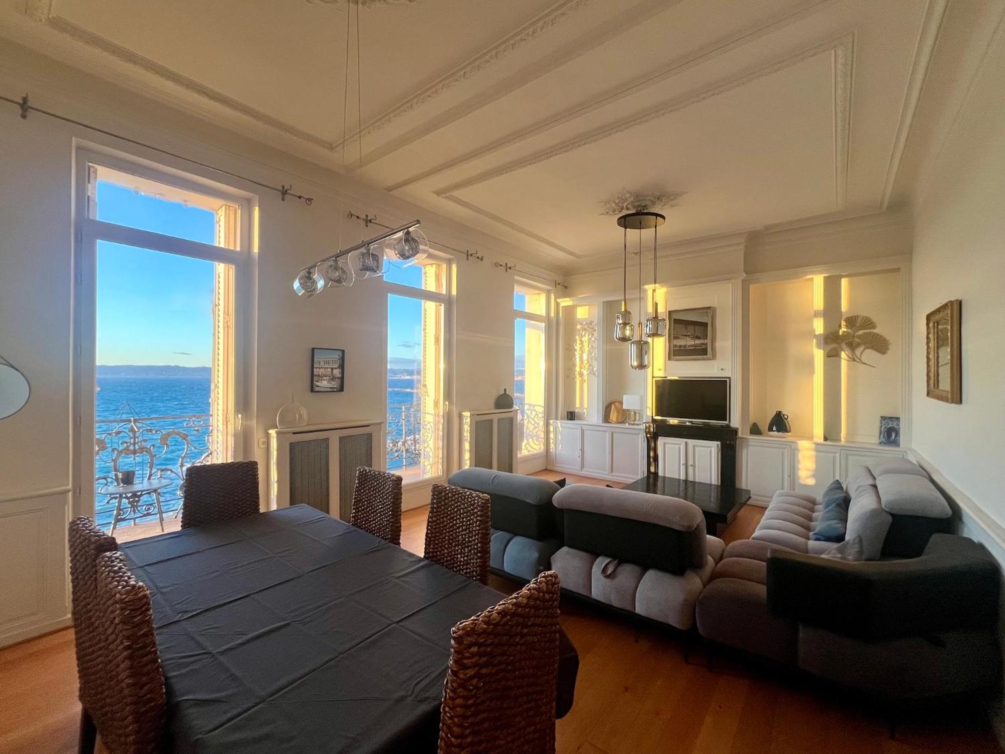 Appartement Sur La Corniche Kennedy Face A La Mer Marseille Eksteriør bilde